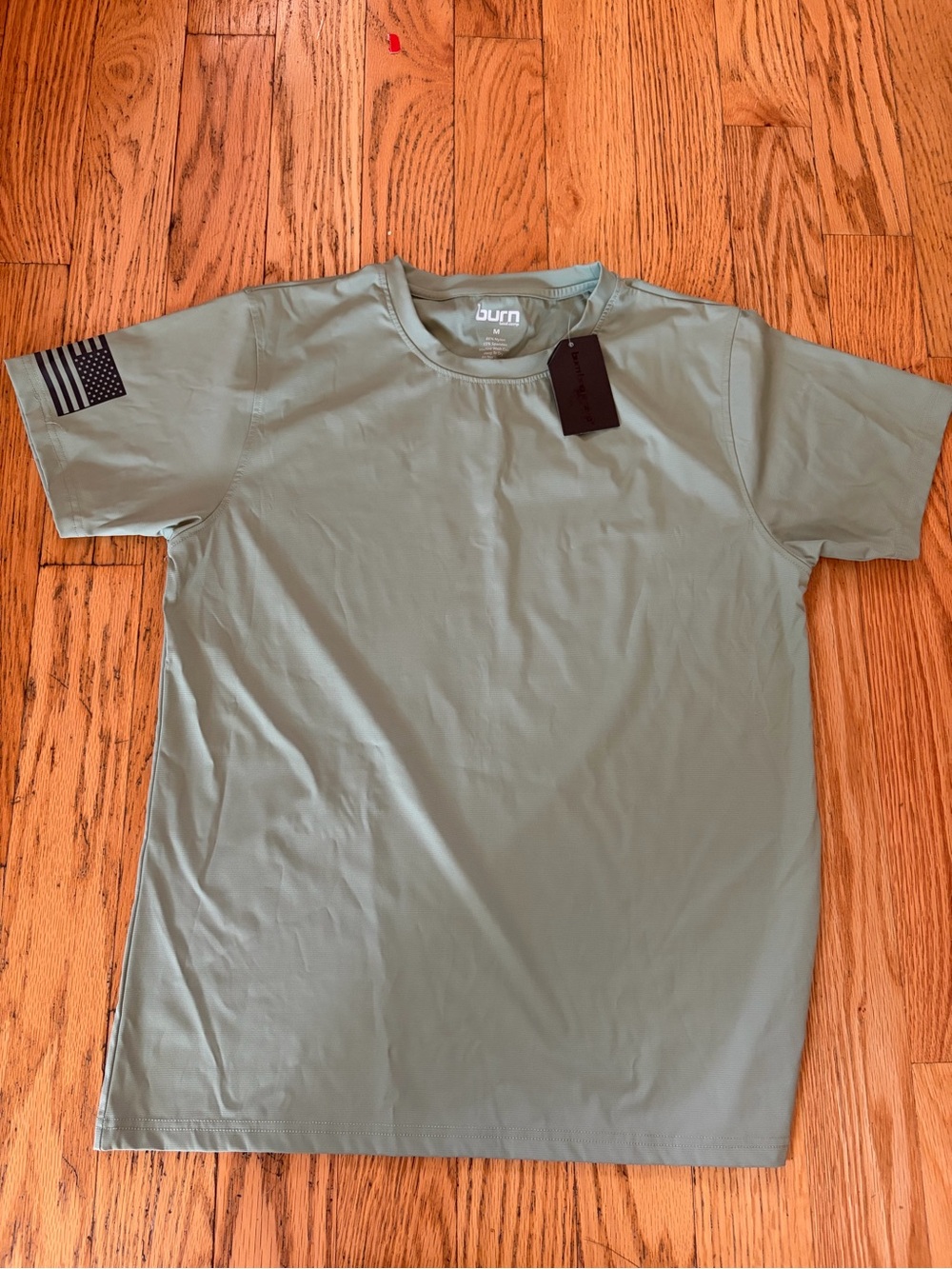 Men's Sage Green Short Sleeve Crew Tee by Burn